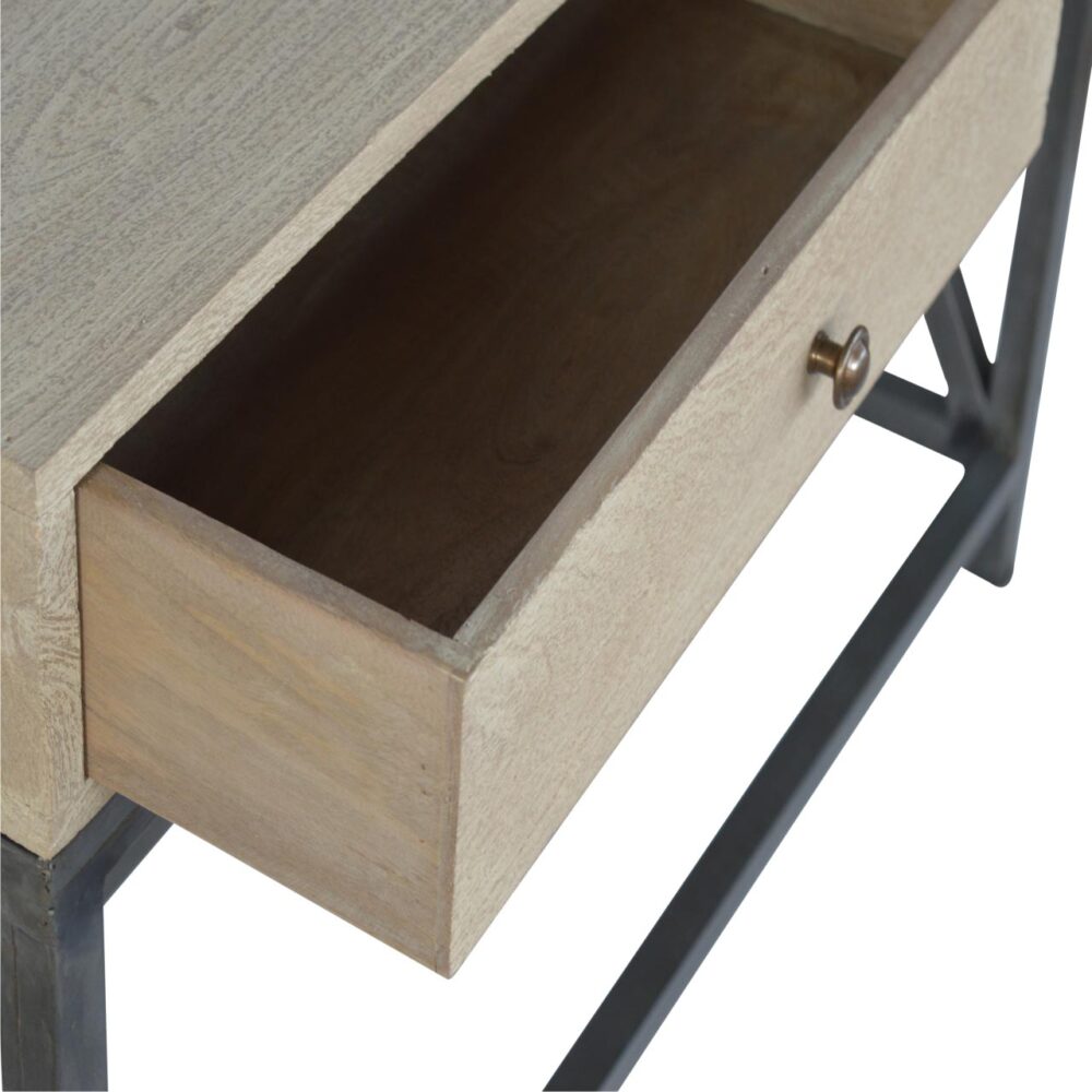 wholesale Mango Wood Metal Base Console Table for resale