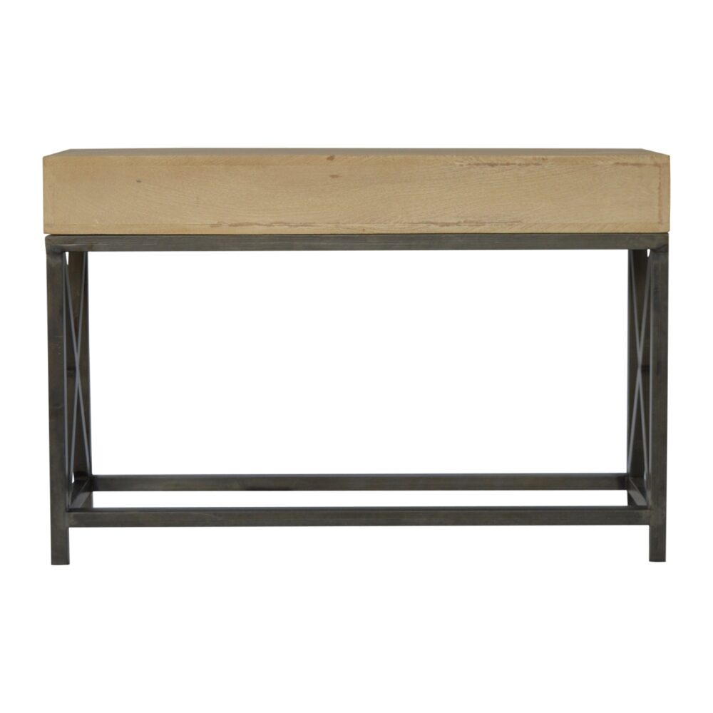 Mango Wood Metal Base Console Table for reselling