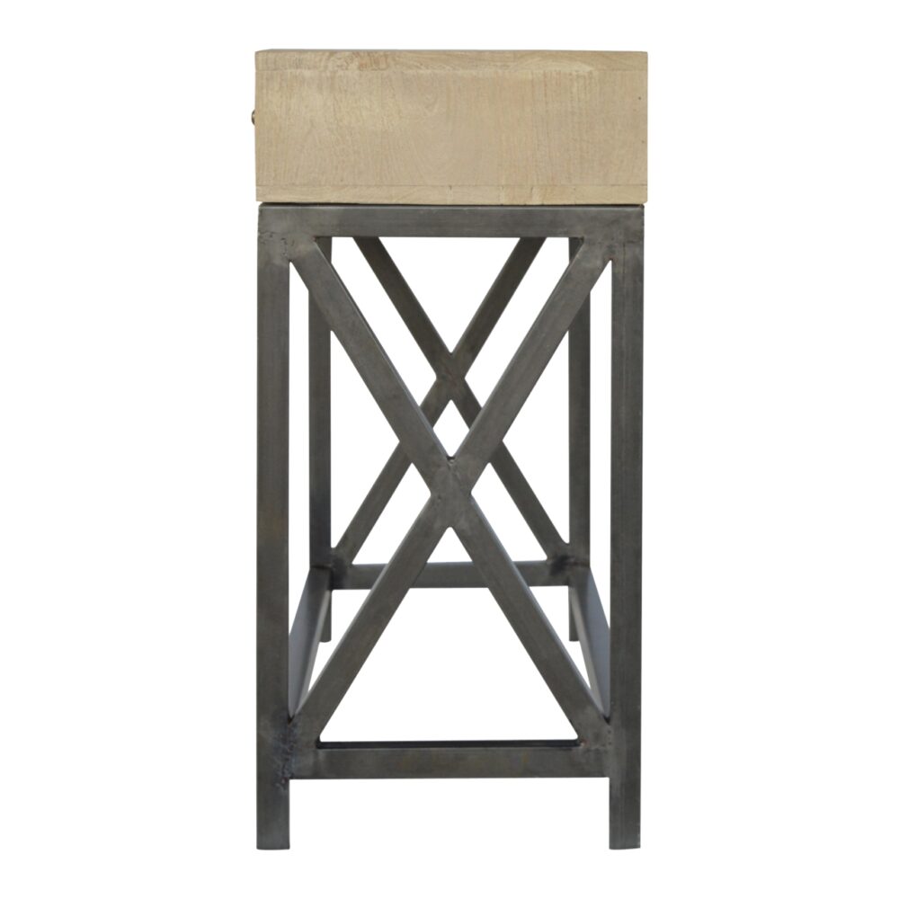 Mango Wood Metal Base Console Table for wholesale
