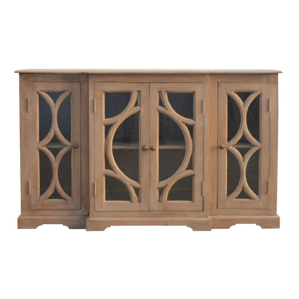 Media Unit with 2 Hand Carved Glazed Doors wholesalers