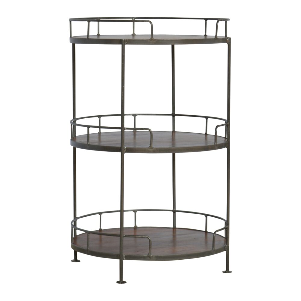 Industrial Round Butler Tray Table dropshipping