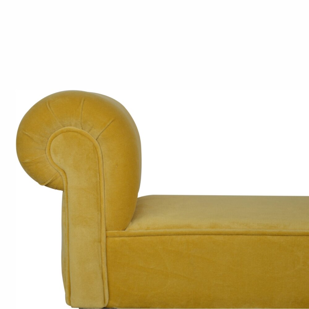 Mini Mustard Velvet Bench for resell