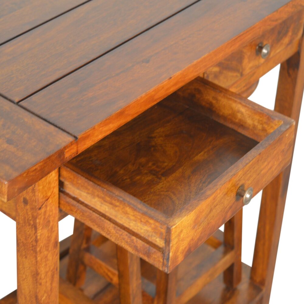 Chestnut Breakfast Table With 2 Stools for resell