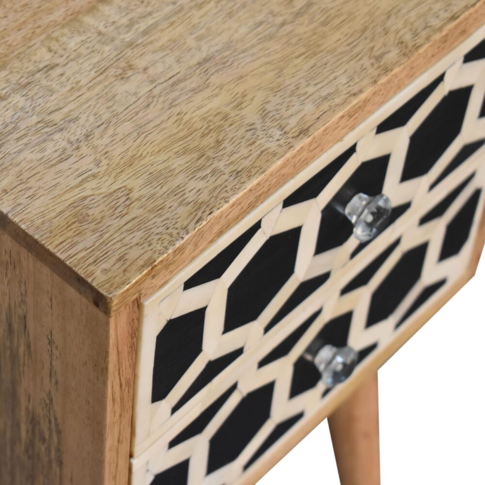 Mini Bone Inlay 2 Drawer Bedside for resell