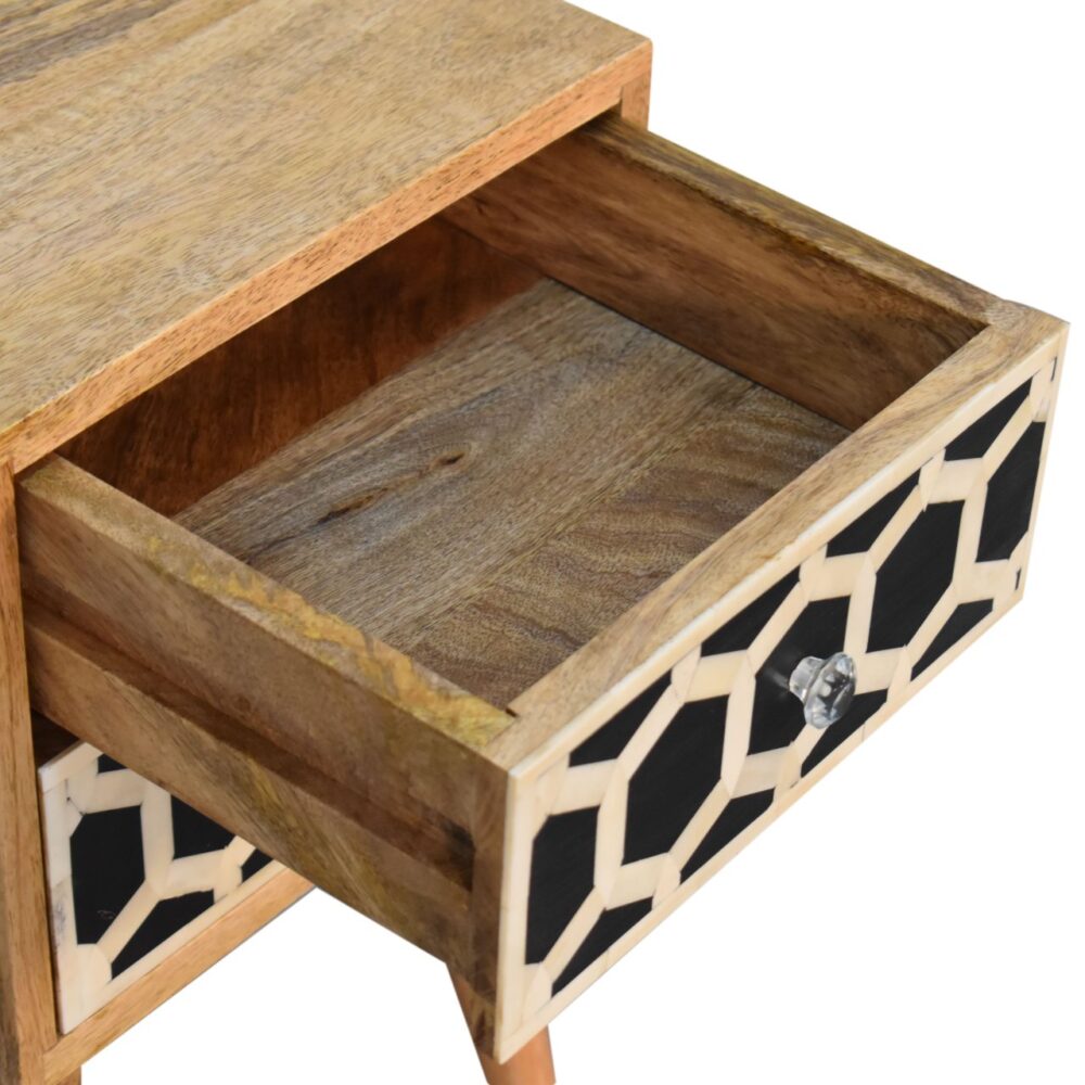 Mini Bone Inlay 2 Drawer Bedside for reselling