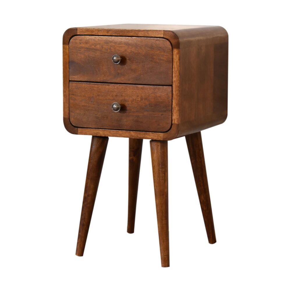 wholesale Mini Chestnut Curved Bedside for resale