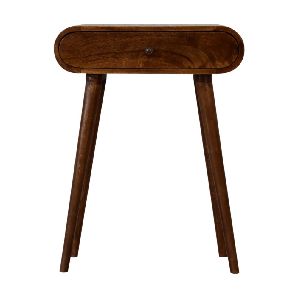 Mini Rounded Mini Chestnut Console Table wholesalers