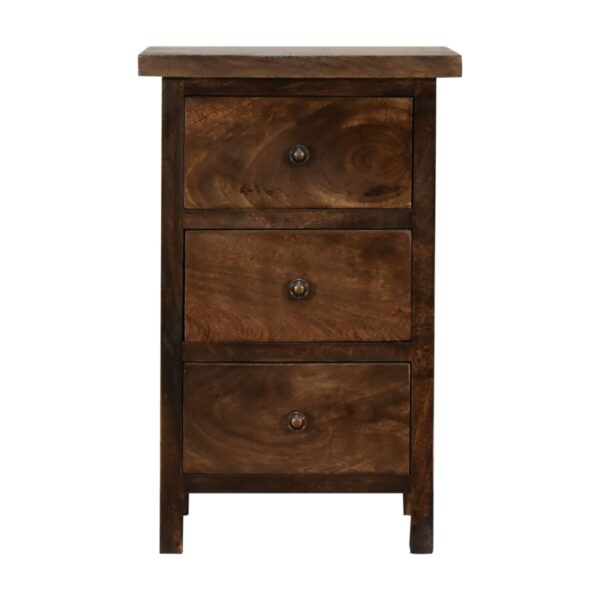 Classic Grey Country Style Bedside with 3 Drawers for resale