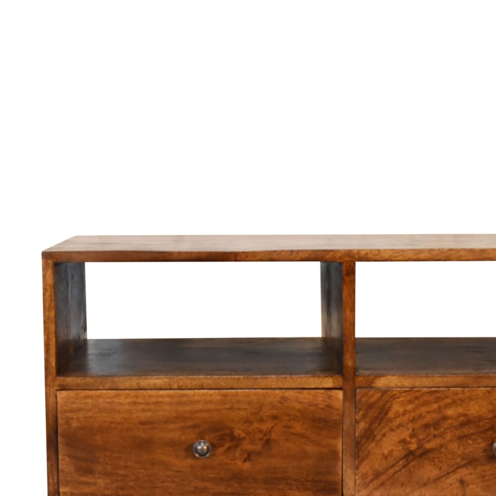 wholesale Chestnut Nordic Style TV Unit with 3 Drawers for resale