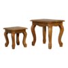 Oak-ish French Style Stool Set for resell