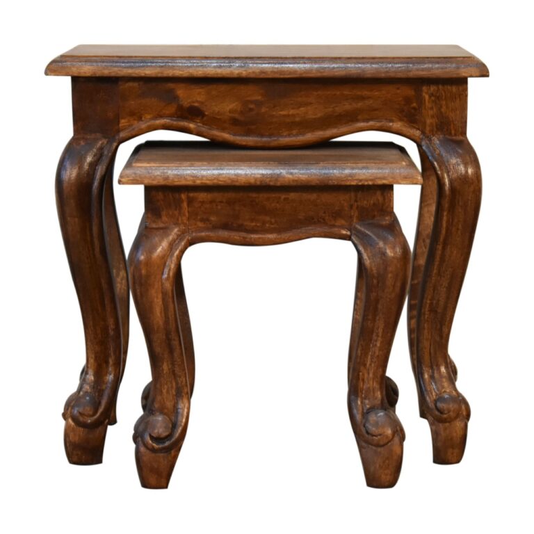 Chestnut French Style Stool Set for resale