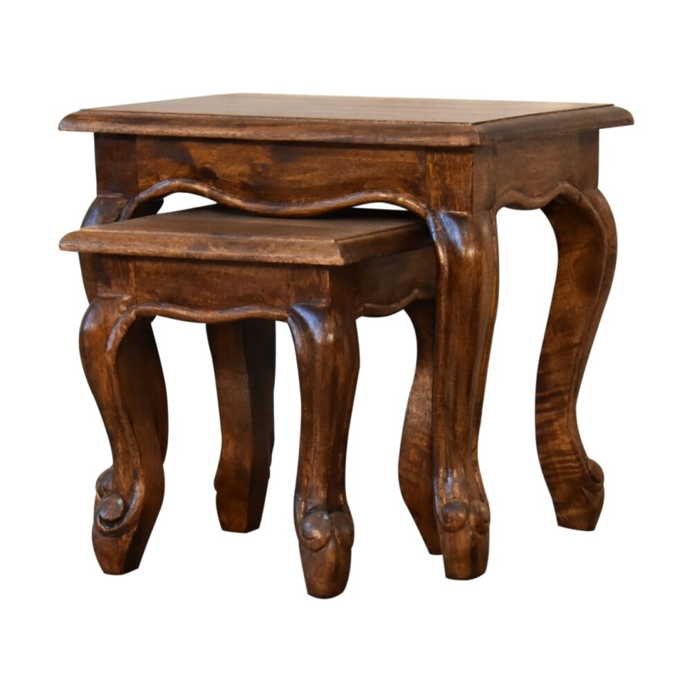 wholesale Chestnut French Style Stool Set for resale