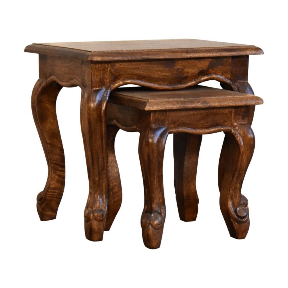 Chestnut French Style Stool Set dropshipping