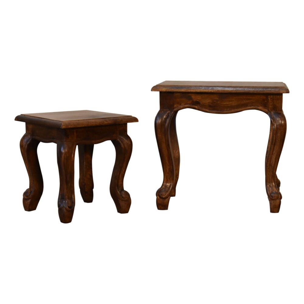 Chestnut French Style Stool Set for resell
