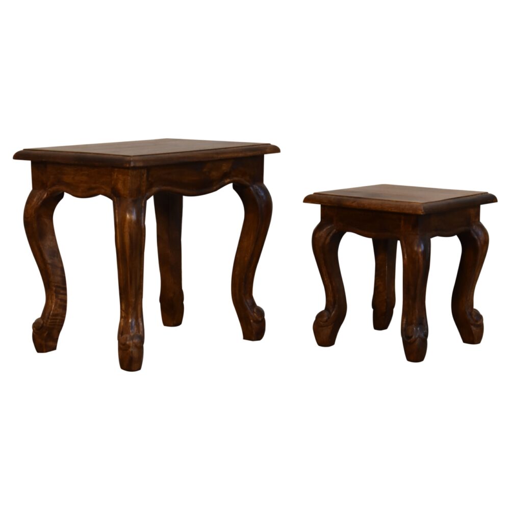 Chestnut French Style Stool Set for reselling
