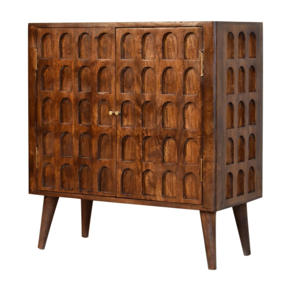 Chestnut Arch Cabinet dropshipping