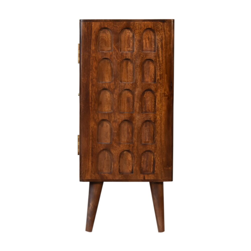 bulk Chestnut Arch Cabinet for resale