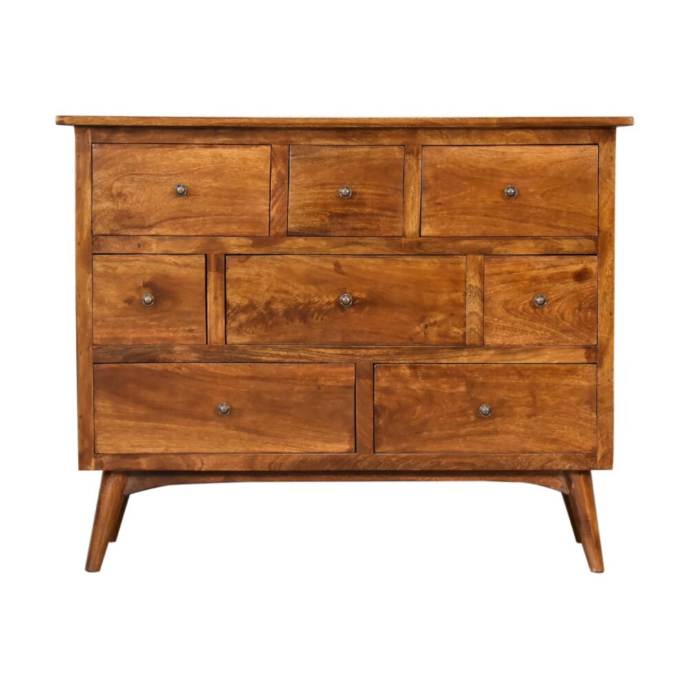 Chestnut Solid Wood 8 Drawer Chest wholesalers