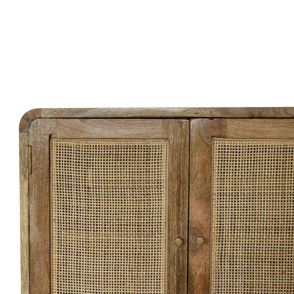 wholesale Grey Washed Wall Mounted Woven Cabinet for resale