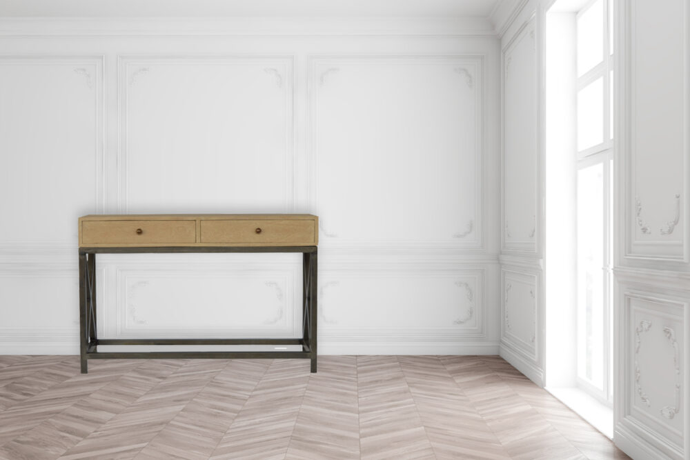 bulk Mango Wood Metal Base Console Table for resale