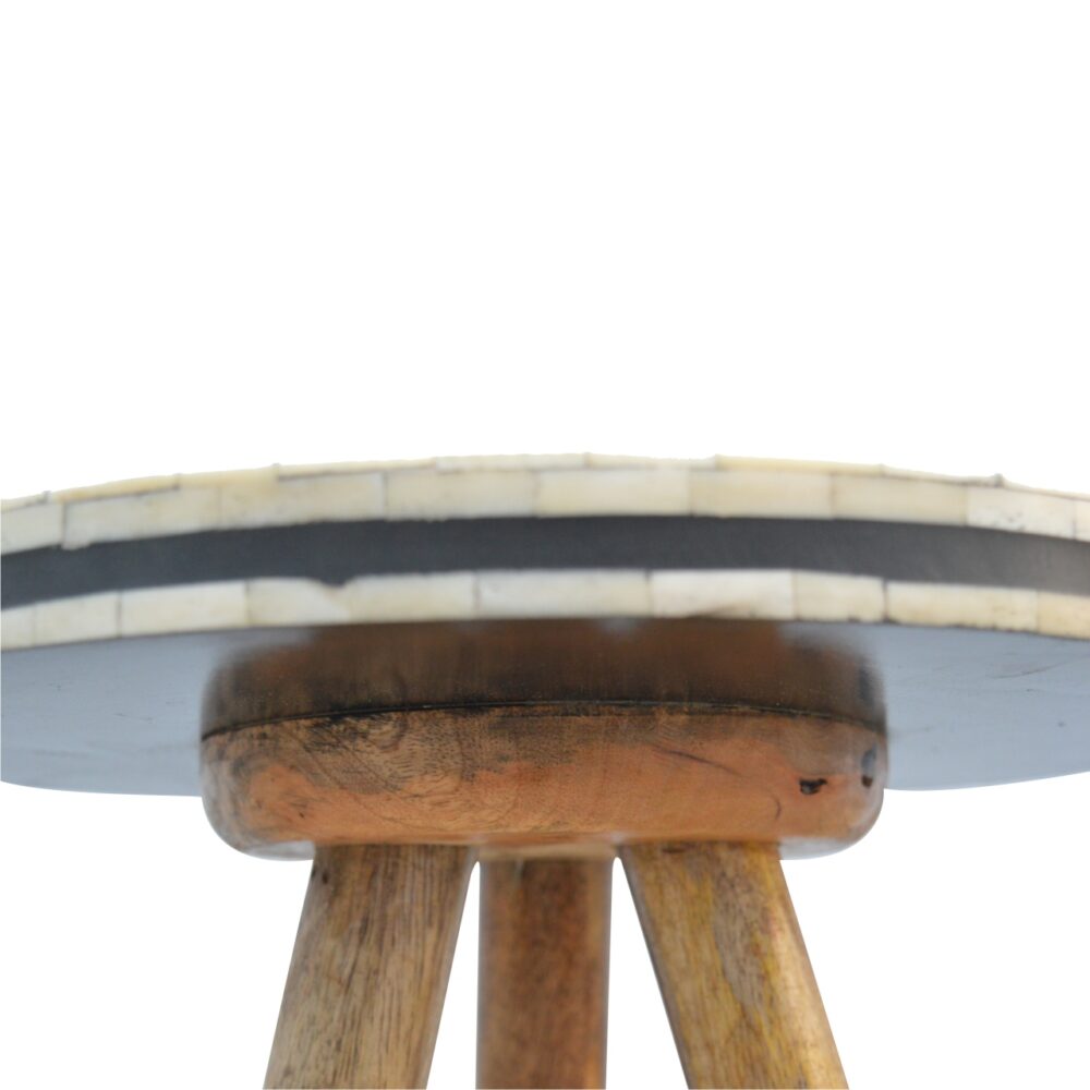 Bone Inlay Tripod Stool for reselling