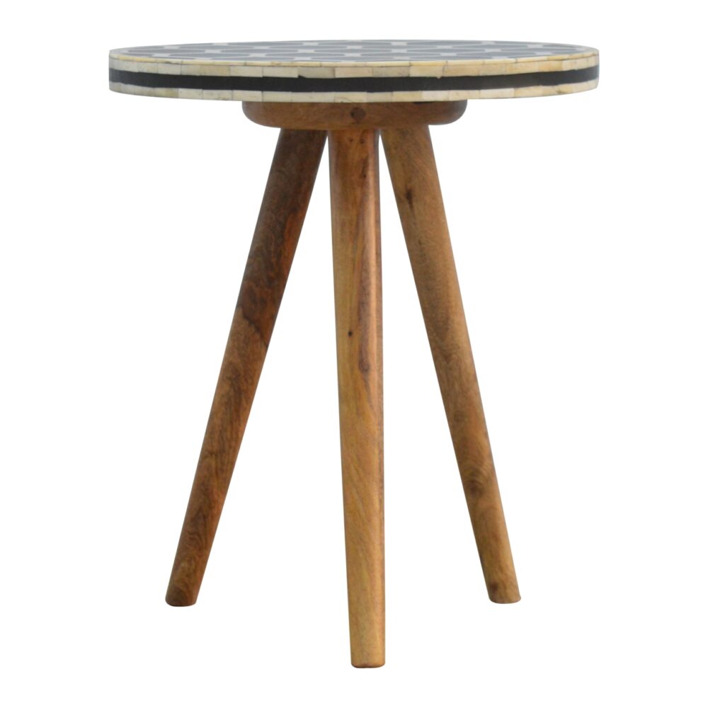 Bone Inlay Tripod Stool for wholesale