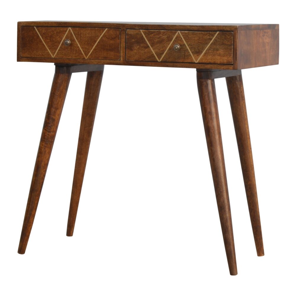 wholesale Geometric Brass Inlay Console Table for resale