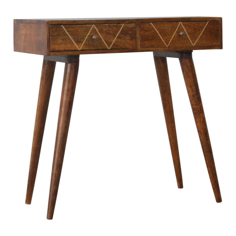 wholesale Geometric Brass Inlay Console Table for resale