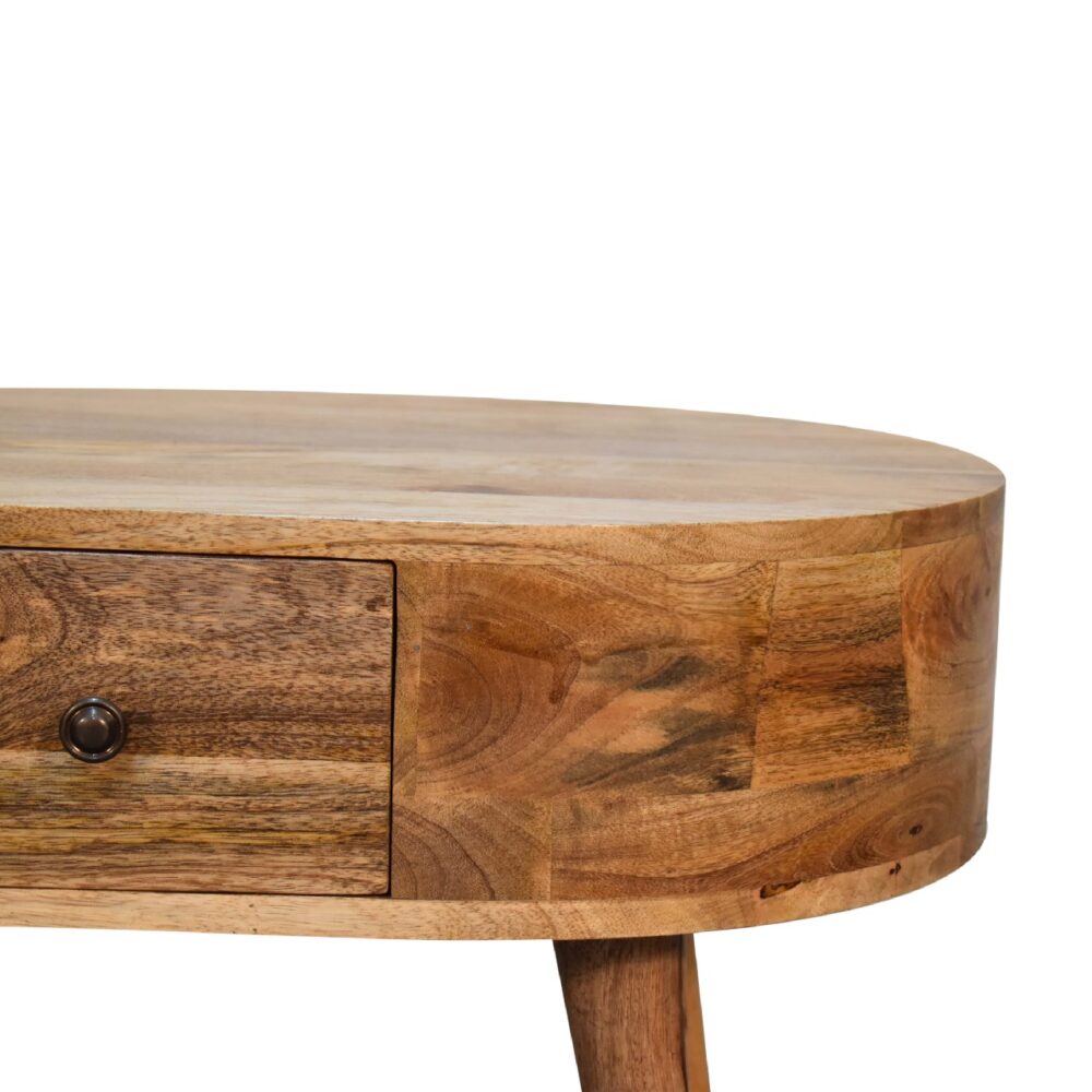 wholesale Mini Oak-ish Rounded Coffee Table for resale