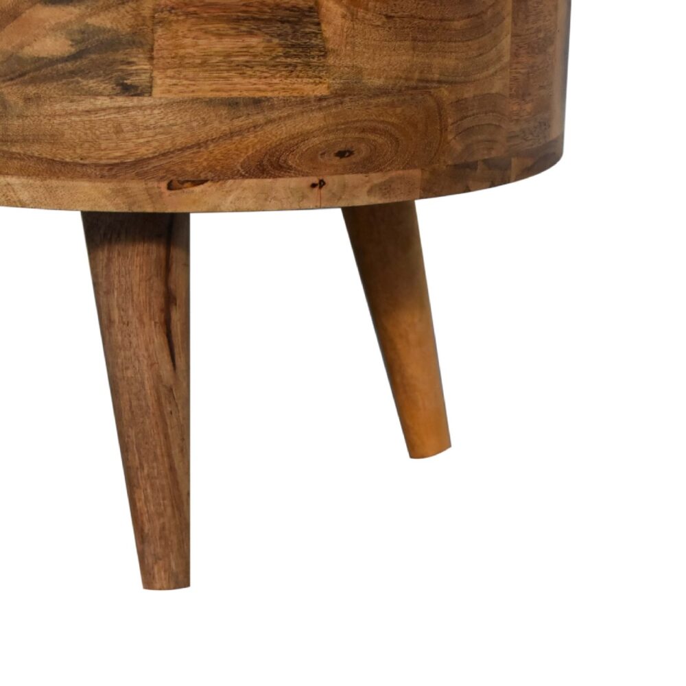 bulk Mini Oak-ish Rounded Coffee Table for resale