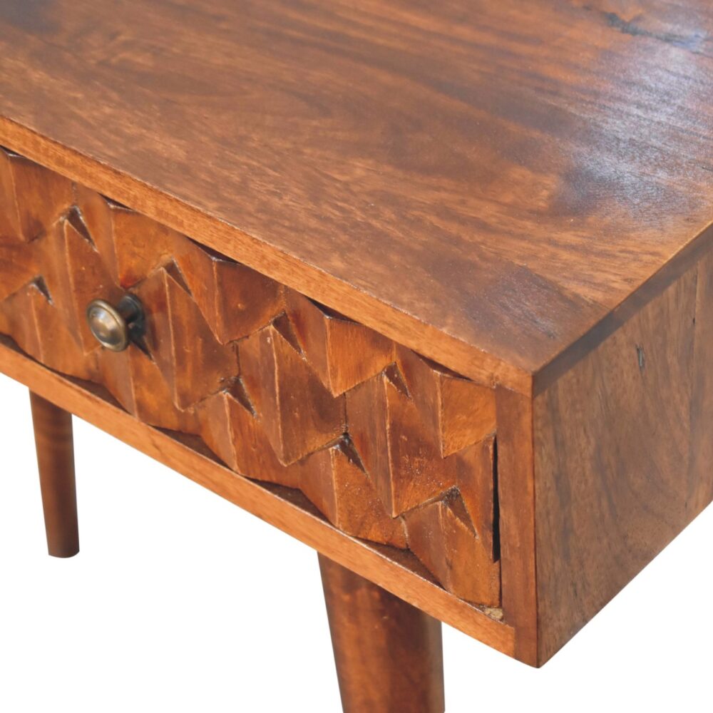 wholesale Chestnut Pineapple Carved Console Table for resale