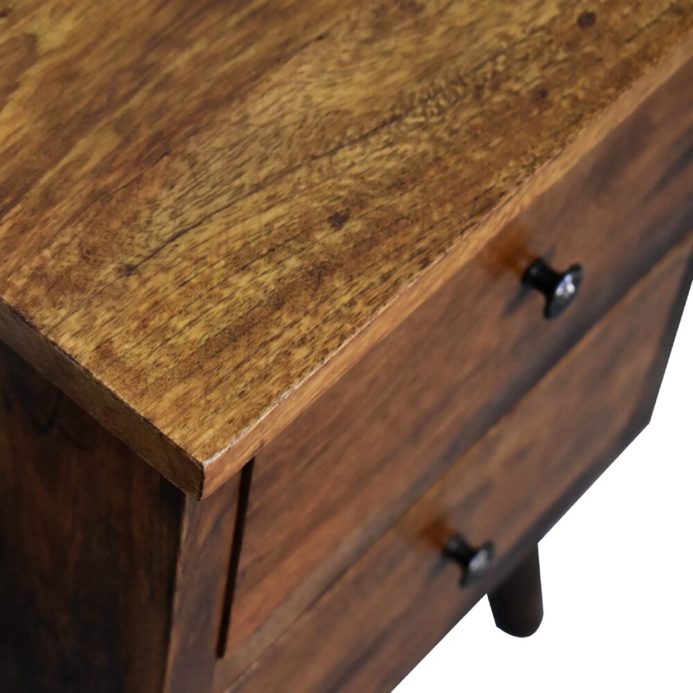 Chestnut Bedside for resell