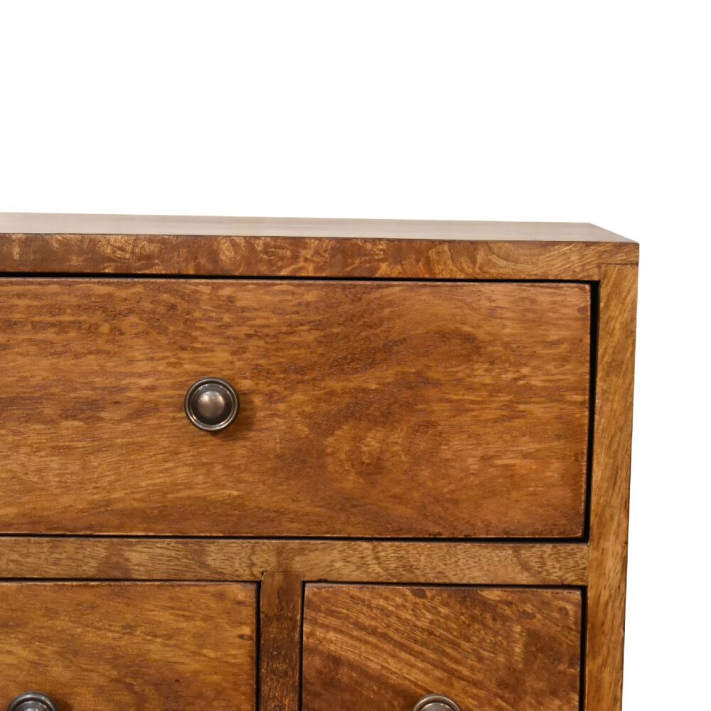 wholesale Chestnut Nordic Style 4 Drawer Multi Bedside for resale