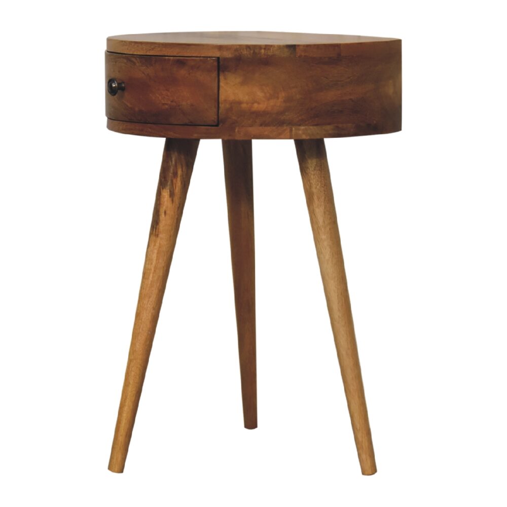 wholesale Nordic Oak-ish Circular Shaped Mini Bedside for resale