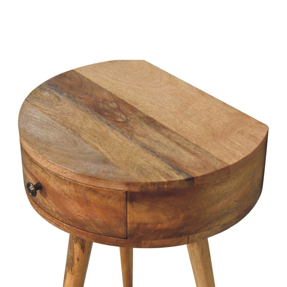 wholesale Nordic Oak-ish Circular Shaped Mini Bedside for resale