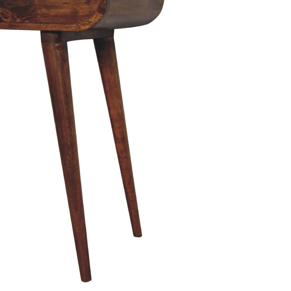 bulk Mini Chestnut Dressing Table with Foldable Mirror for resale