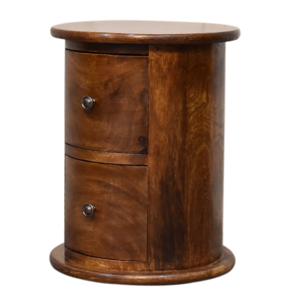 Mini Chestnut 2 Drawer Drum Chest dropshipping