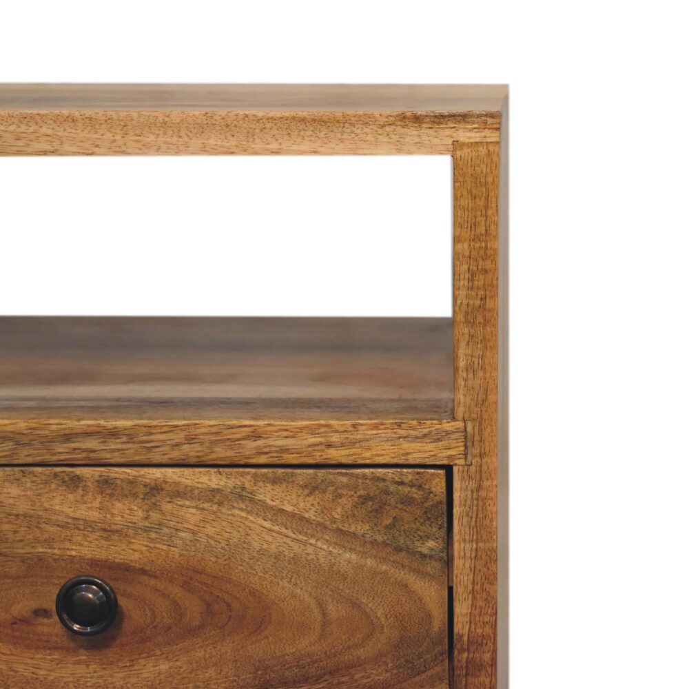 wholesale Mini Classic Oak-ish Bedside with Open Slot for resale