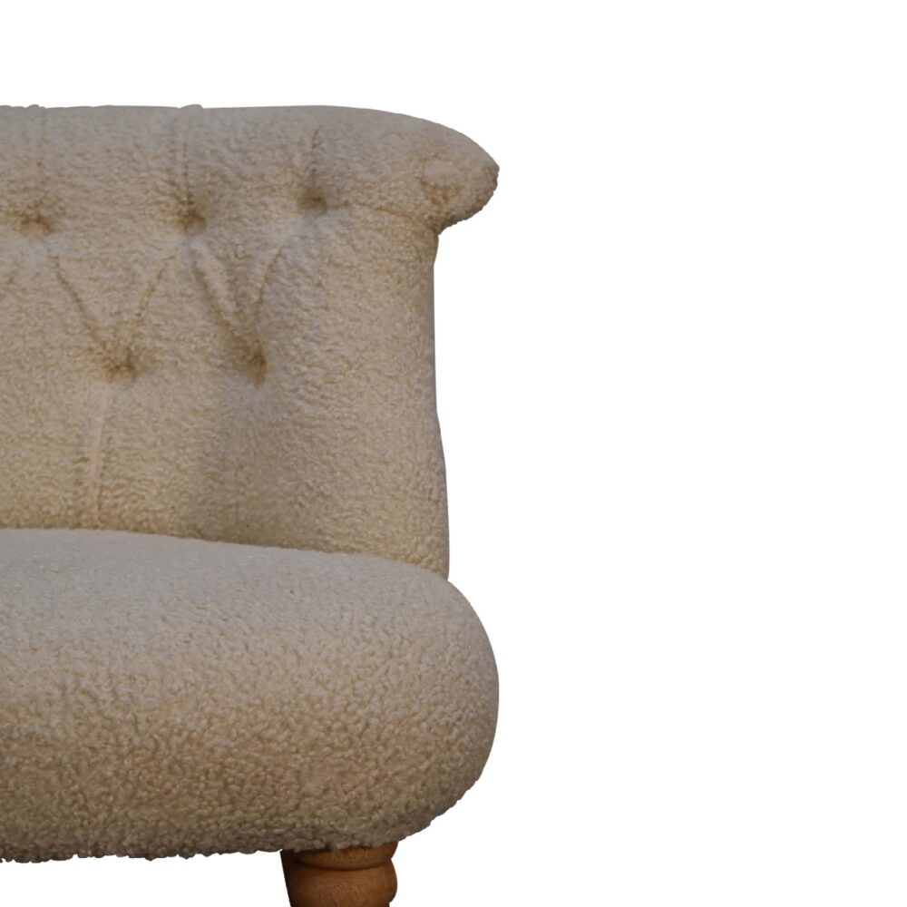 wholesale Boucle Cream Accent Chair for resale