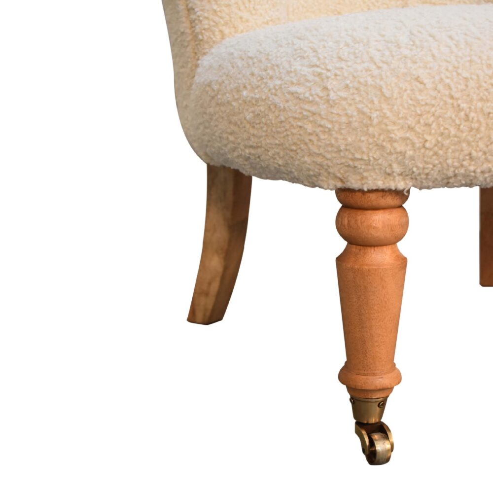 Boucle Cream Accent Chair for wholesale