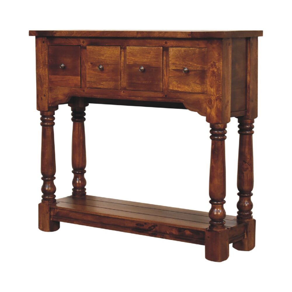 wholesale Chestnut 4 Drawer Console Table for resale