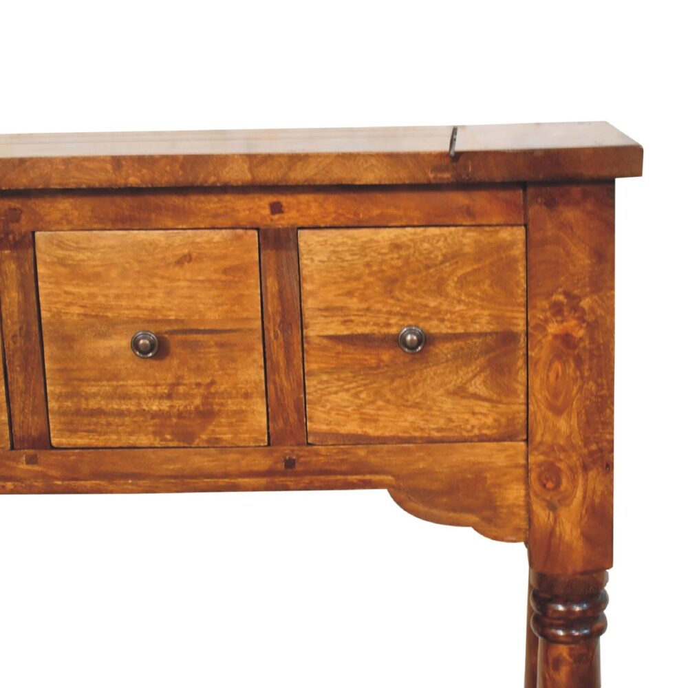 wholesale Chestnut 4 Drawer Console Table for resale