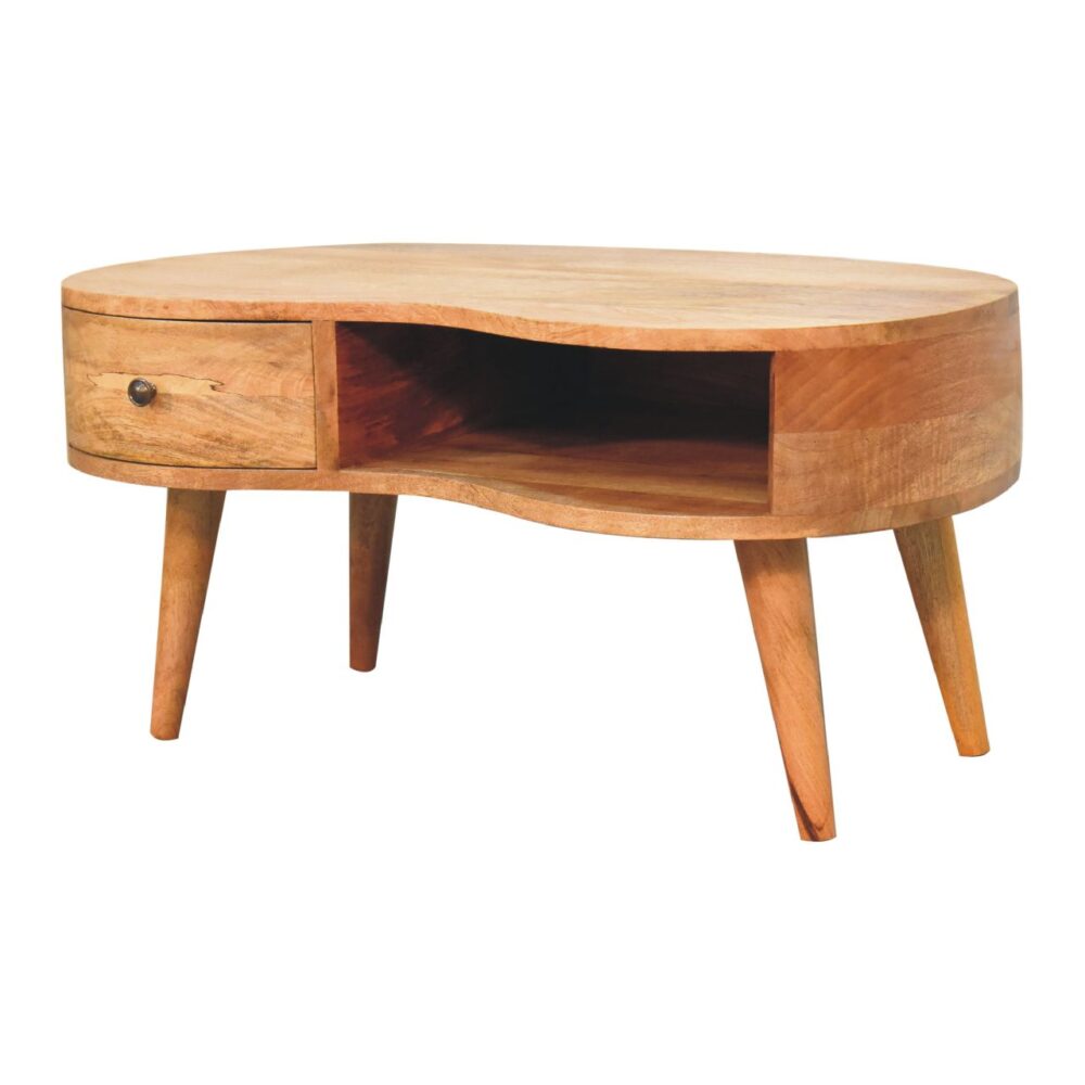 wholesale Oak-ish Wave Coffee Table for resale