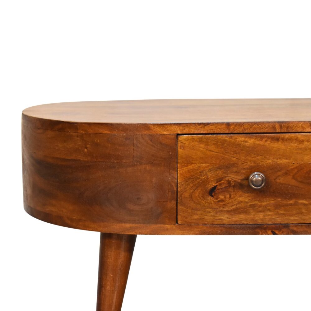 wholesale Mini Chestnut Rounded Coffee Table for resale