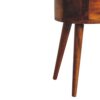 Mini Chestnut Rounded Bedside Table for wholesale