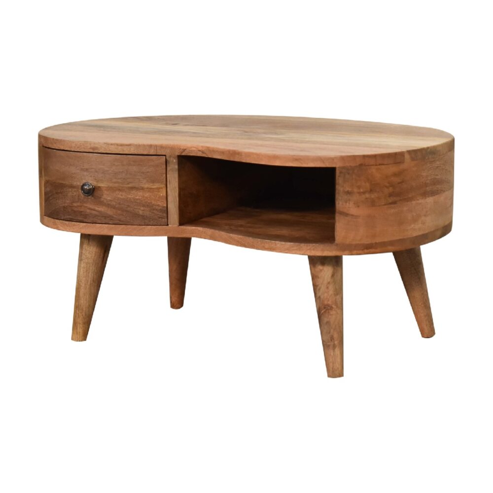 wholesale Mini Oak-ish Wave Coffee Table for resale