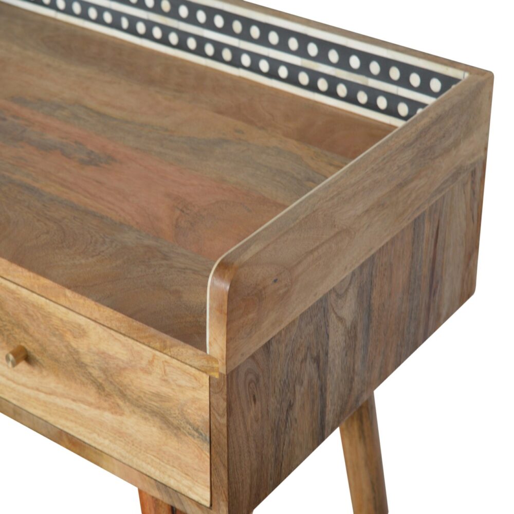 Bone Inlay Gallery Back Console Table for resell