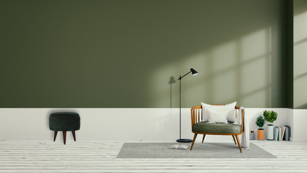 Emerald Green Velvet Nordic Style Footstool for wholesale