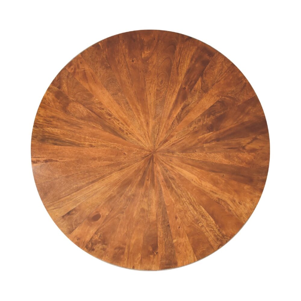 bulk Chestnut Round Wooden Coffee Table for resale
