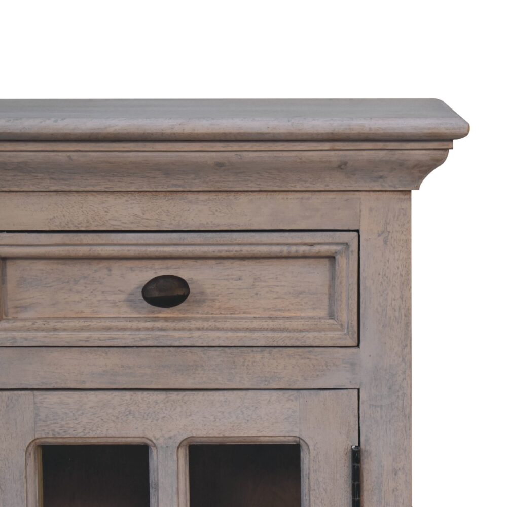 wholesale Stone Finish Bedside with Glazed Door for resale